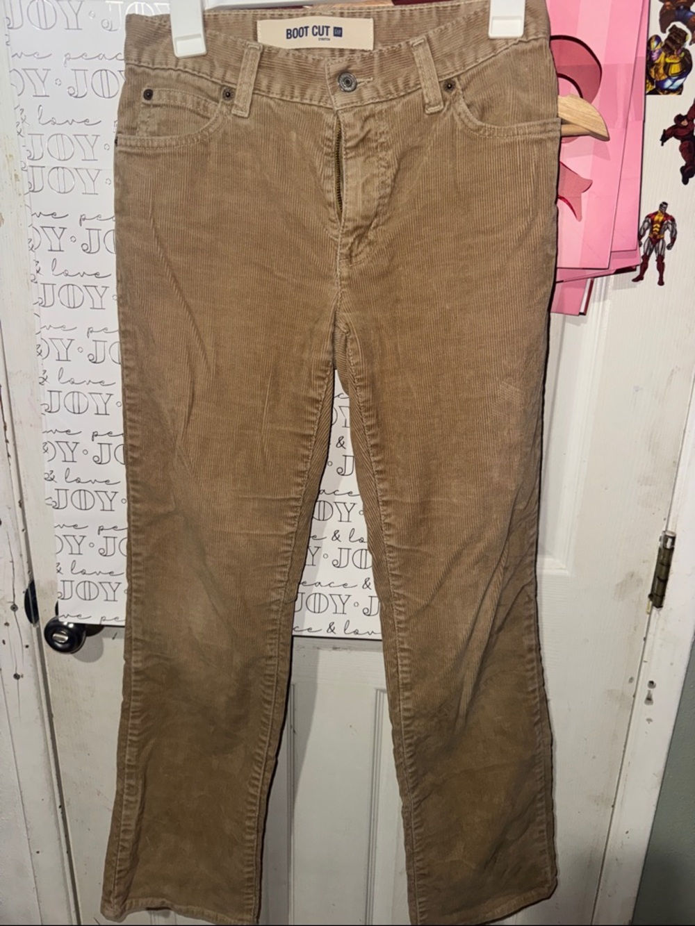 GAP Bootcut Stretch Corduroy Pants in Khaki